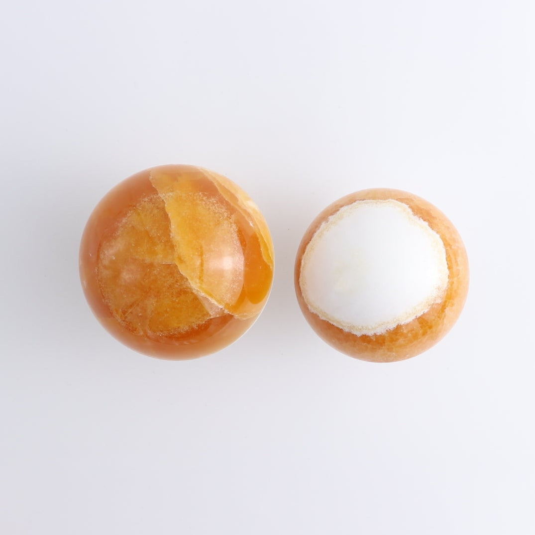 Calcite Spheres Set of 4