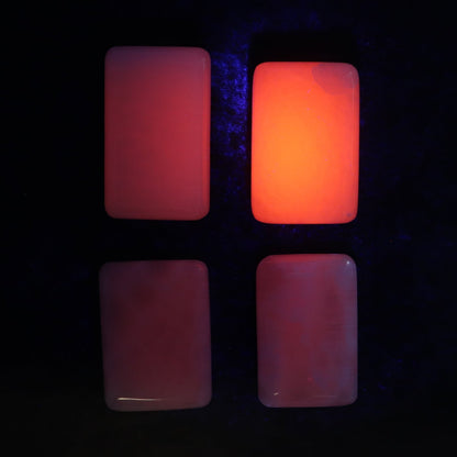 Pink Mangano Calcite Rectangles Set of 12