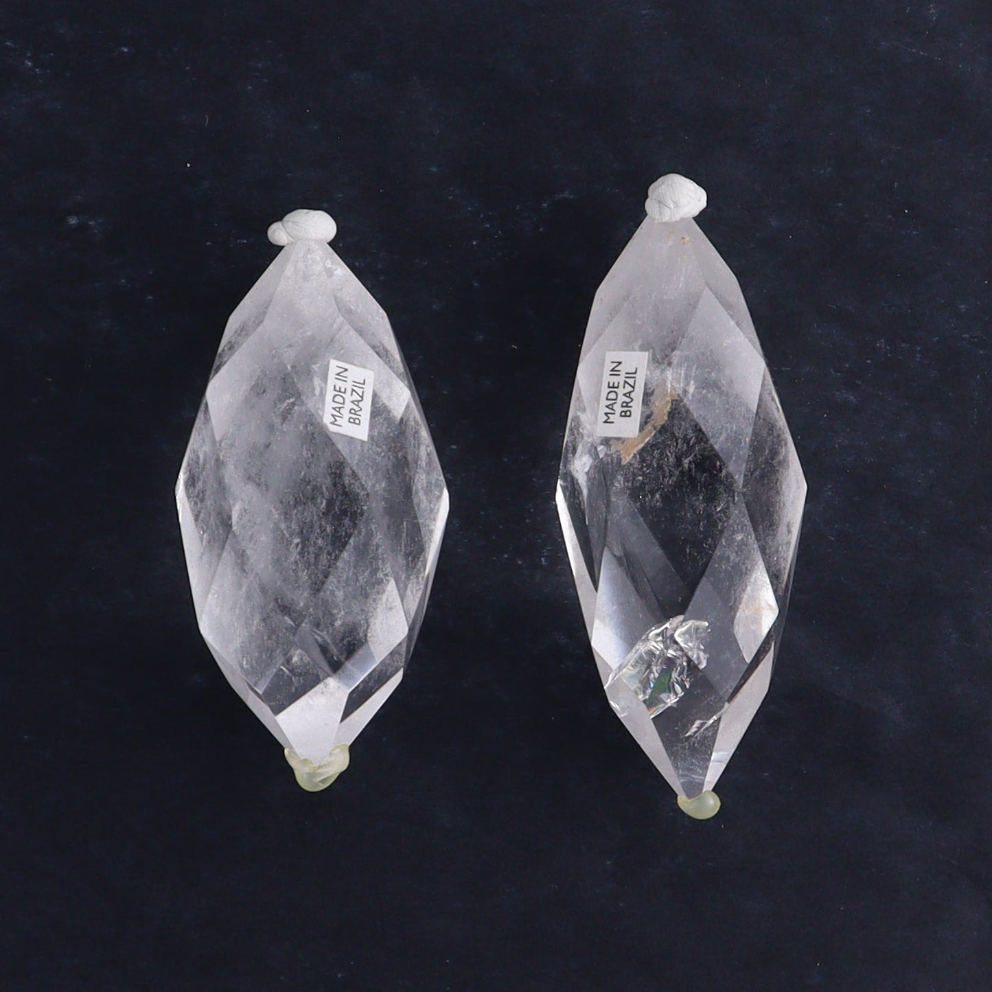 Quartz Faceted Double Points Set of 10 - Expert Wholesale and Supplier of Wholesale Crystals & Bulk Gemstones, ["Brazil","Clear Quartz","Mixed Carvings","Quartz"]