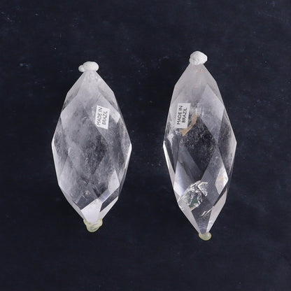 Quartz Faceted Double Points Set of 10 - Expert Wholesale and Supplier of Wholesale Crystals & Bulk Gemstones, ["Brazil","Clear Quartz","Mixed Carvings","Quartz"]