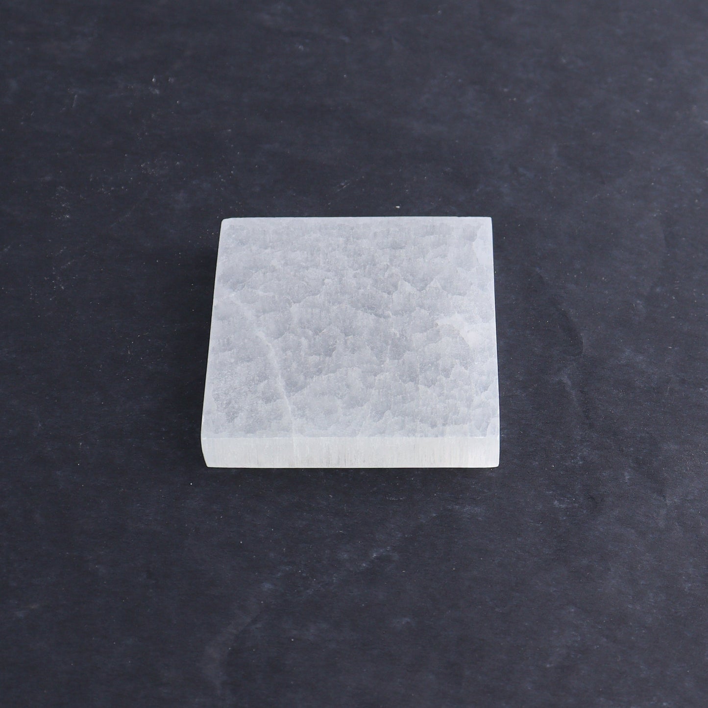 One Selenite (Satin Spar) Square Plate 7 cm - Expert Wholesale and Supplier of Wholesale Crystals & Bulk Gemstones, ["close_30","Morocco","Selenite","Square"]