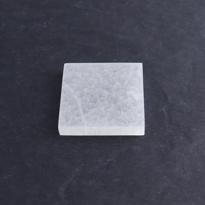 One Selenite (Satin Spar) Square Plate 7 cm - Expert Wholesale and Supplier of Wholesale Crystals & Bulk Gemstones, ["close_30","Morocco","Selenite","Square"]