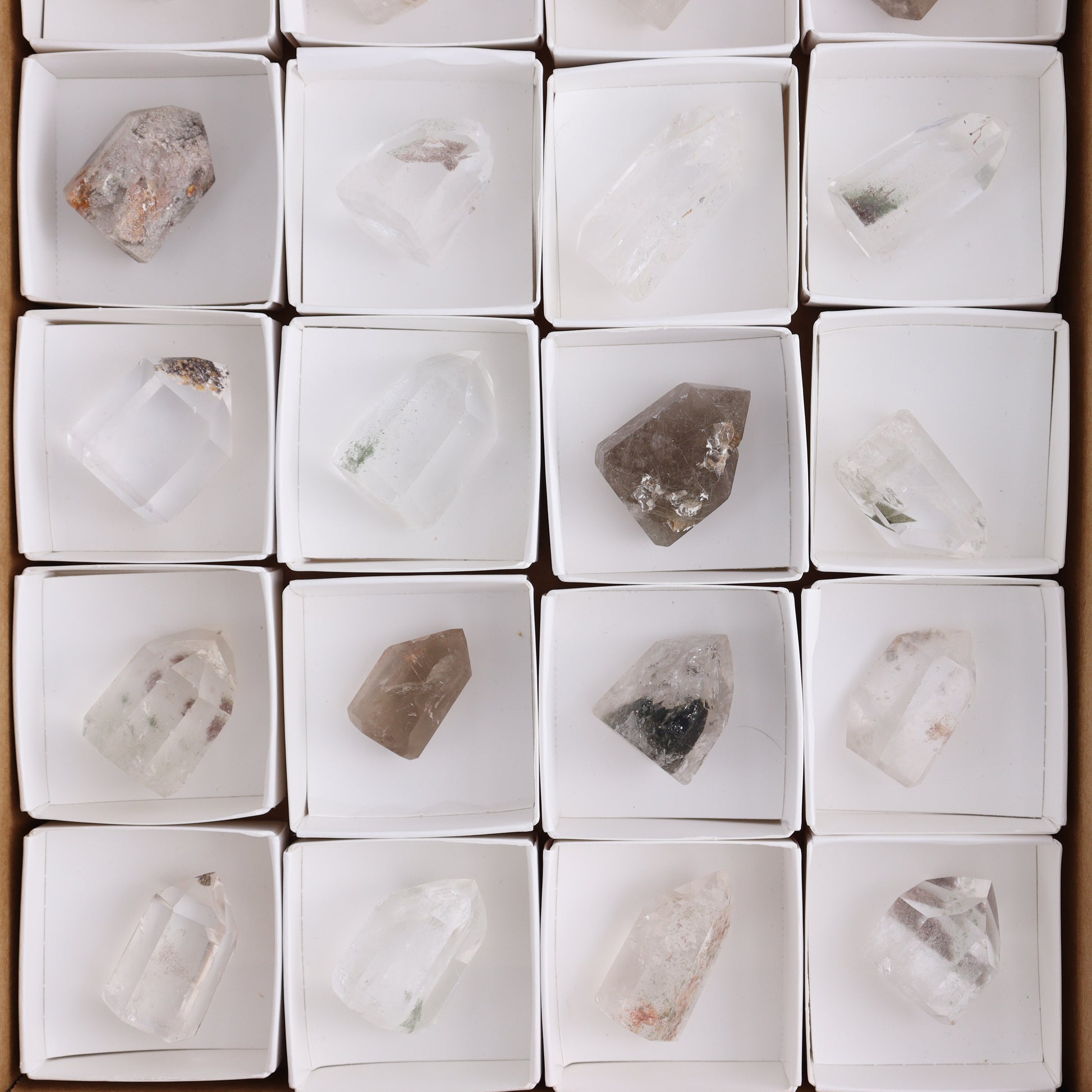 Garden Quartz Towers Set of 20 - Expert Wholesale and Supplier of Wholesale Crystals & Bulk Gemstones, ["Garden Quartz","Quartz","Towers"]