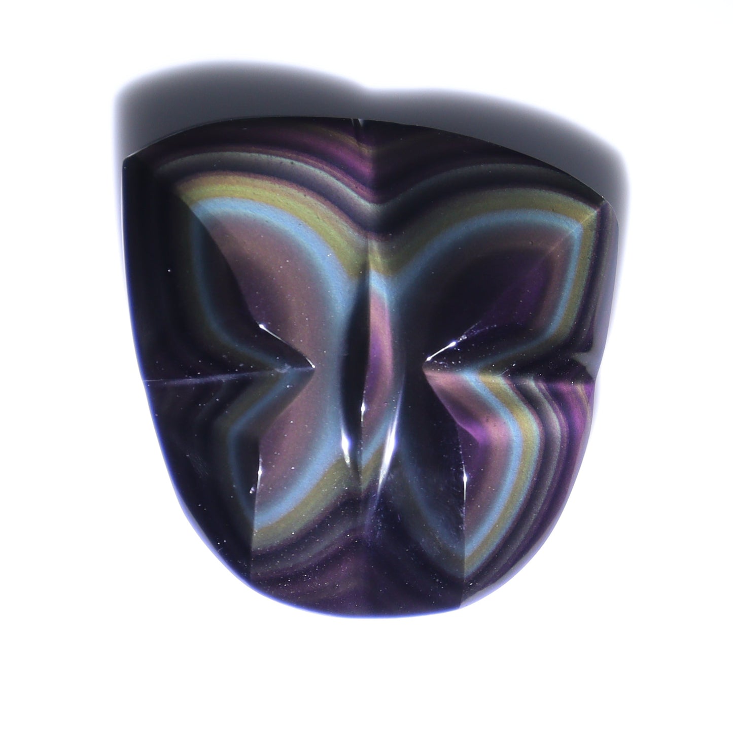 Rainbow Obsidian Butterflies Set of 8 - Expert Wholesale and Supplier of Wholesale Crystals & Bulk Gemstones, ["Butterflies","Butterfly","Mexico","Rainbow Obsidian"]