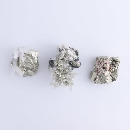 Quartz on Pyrite Set of 12 - Expert Wholesale and Supplier of Wholesale Crystals & Bulk Gemstones, ["Pyrite","Quartz"]