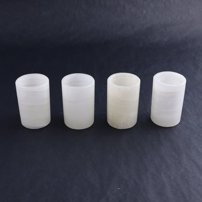 Shot Glass Set Mexican Onyx/Calcite White - Expert Wholesale and Supplier of Wholesale Crystals & Bulk Gemstones, ["Calcite","Catalog Onyx","Mexico","onyx","Shot Glasses"]