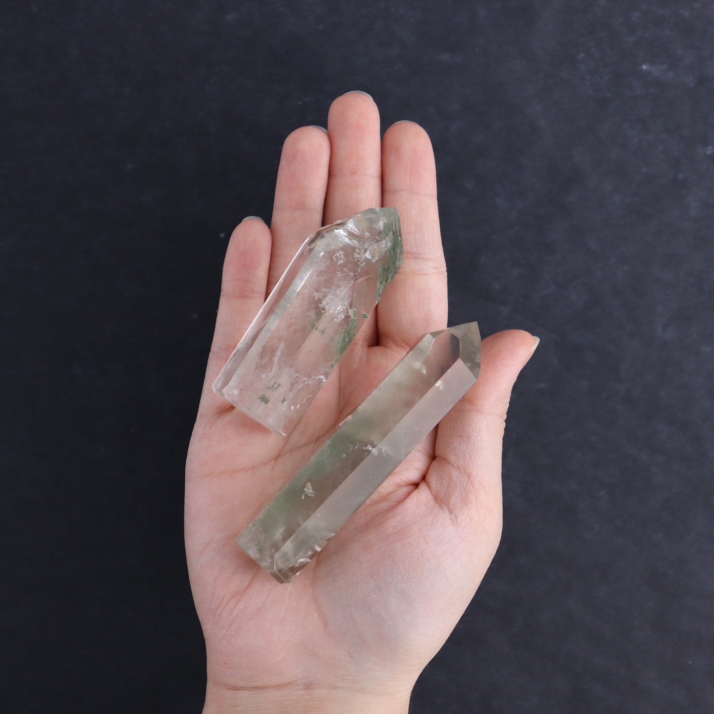 Garden Quartz Towers Set of 6 - Expert Wholesale and Supplier of Wholesale Crystals & Bulk Gemstones, ["Brazil","Garden Quartz","Quartz","Towers"]