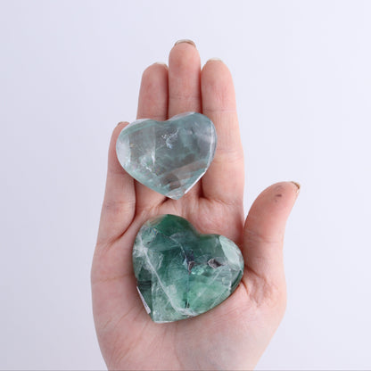 Fluorite Hearts Set of 7 - Expert Wholesale and Supplier of Wholesale Crystals & Bulk Gemstones, ["Fluorite","Hearts","Mexico"]