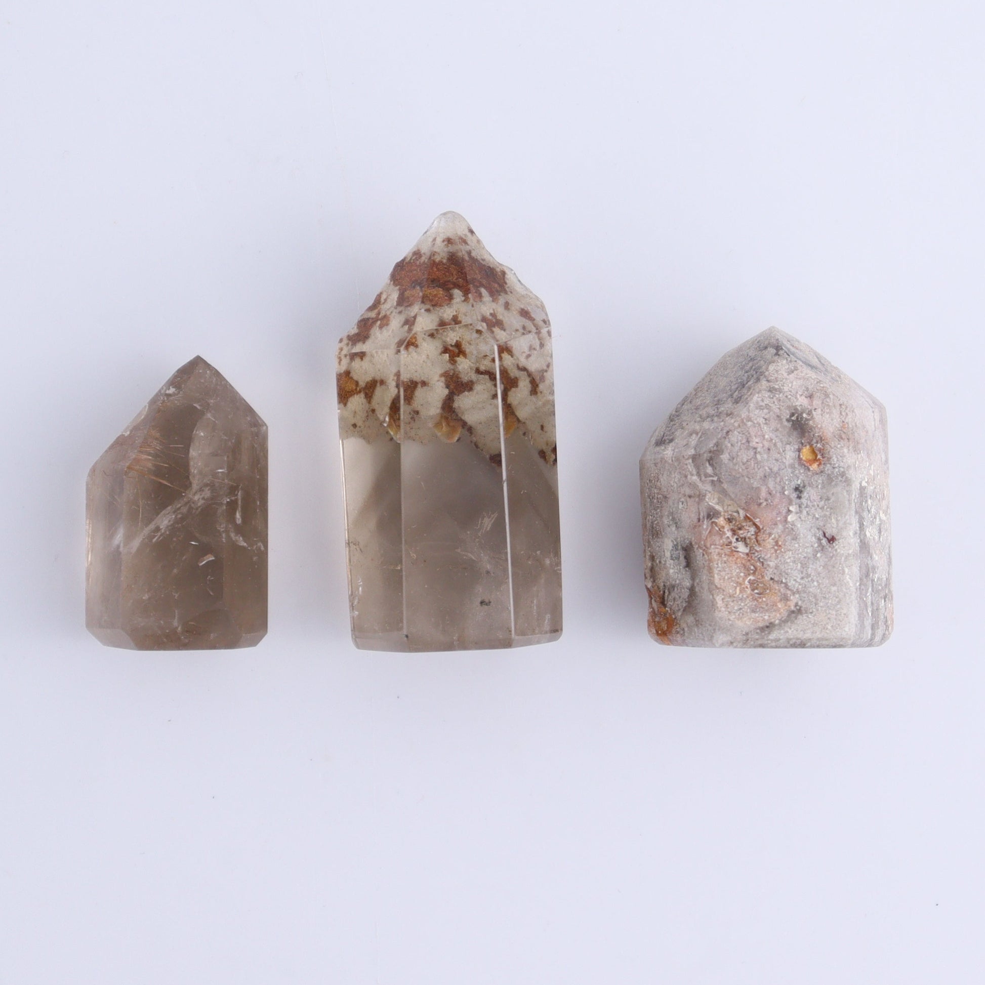 Garden Quartz Towers Set of 20 - Expert Wholesale and Supplier of Wholesale Crystals & Bulk Gemstones, ["Garden Quartz","Quartz","Towers"]