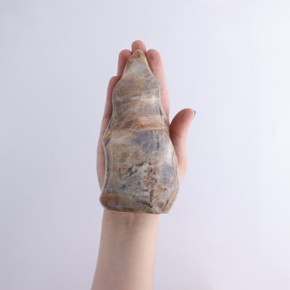Peach Moonstone Flames Set of 10 - Expert Wholesale and Supplier of Wholesale Crystals & Bulk Gemstones, ["flames","Madagascar","Peach Moonstone"]