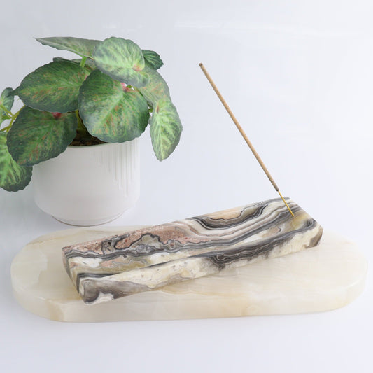 Zebra Onyx Incense Holders Set of 5 - Expert Wholesale and Supplier of Wholesale Crystals & Bulk Gemstones, ["Catalog Onyx","Incense holders","Mexico","onyx","Zebra Onyx"]