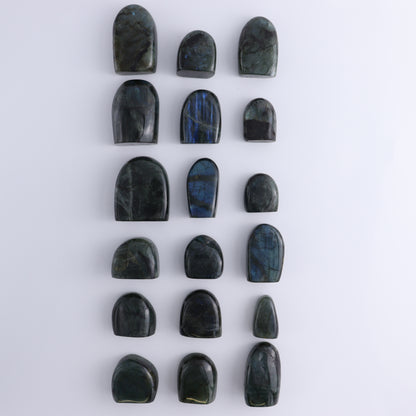 Labradorite Freeform Set of 18 - Expert Wholesale and Supplier of Wholesale Crystals & Bulk Gemstones, ["Freeforms","Labradorite","Madagascar"]