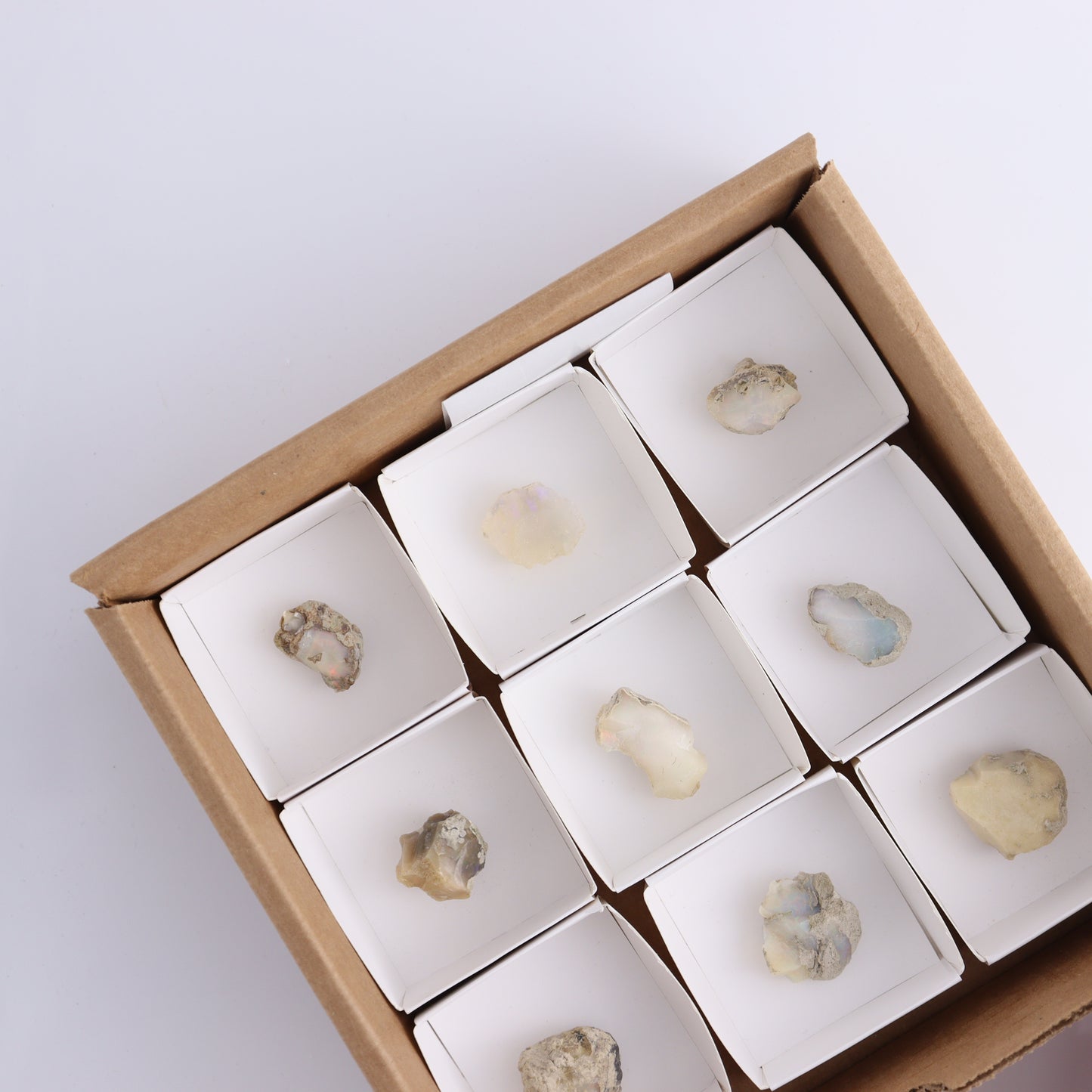 Ethiopian Opal Flat of 9 - Expert Wholesale and Supplier of Wholesale Crystals & Bulk Gemstones, ["ethiopian opal","Flats","Mexico","Opal","Rough"]