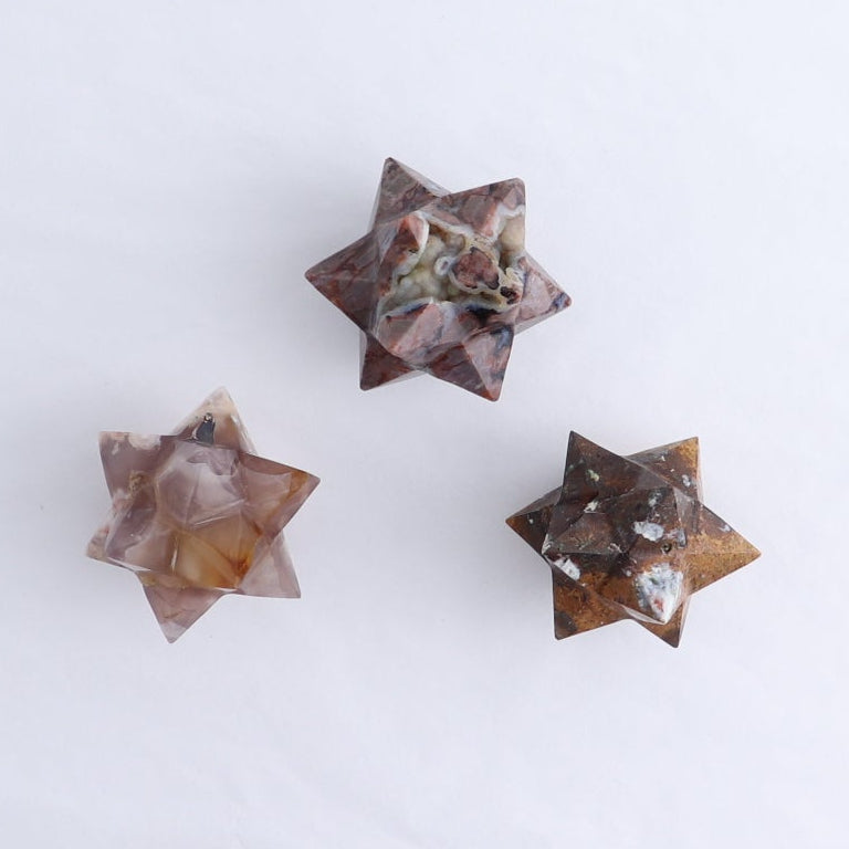 Mixed Stones Stars Set of 17 & 3 Cut Base Stars