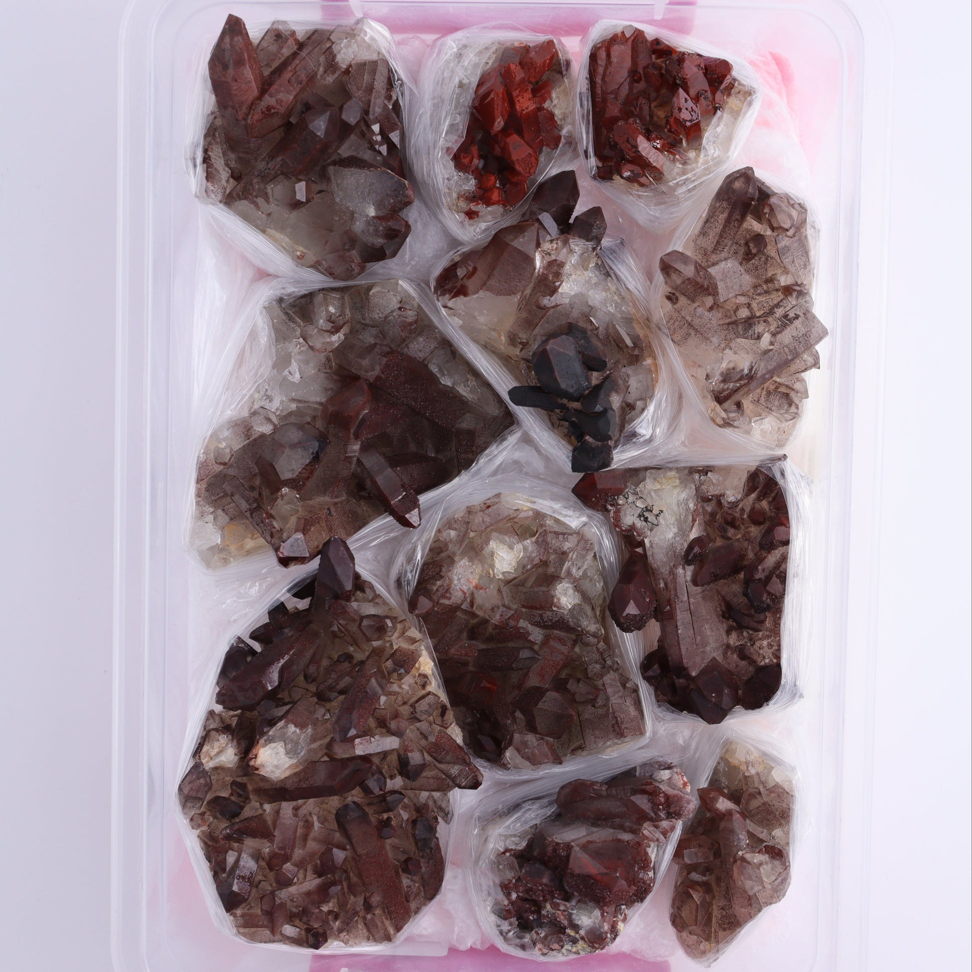 Quartz Hematite Inclusions Flat from Morocco - Expert Wholesale and Supplier of Wholesale Crystals & Bulk Gemstones, ["Flats","Hematite","Morocco","Quartz","Quartz Hematite"]