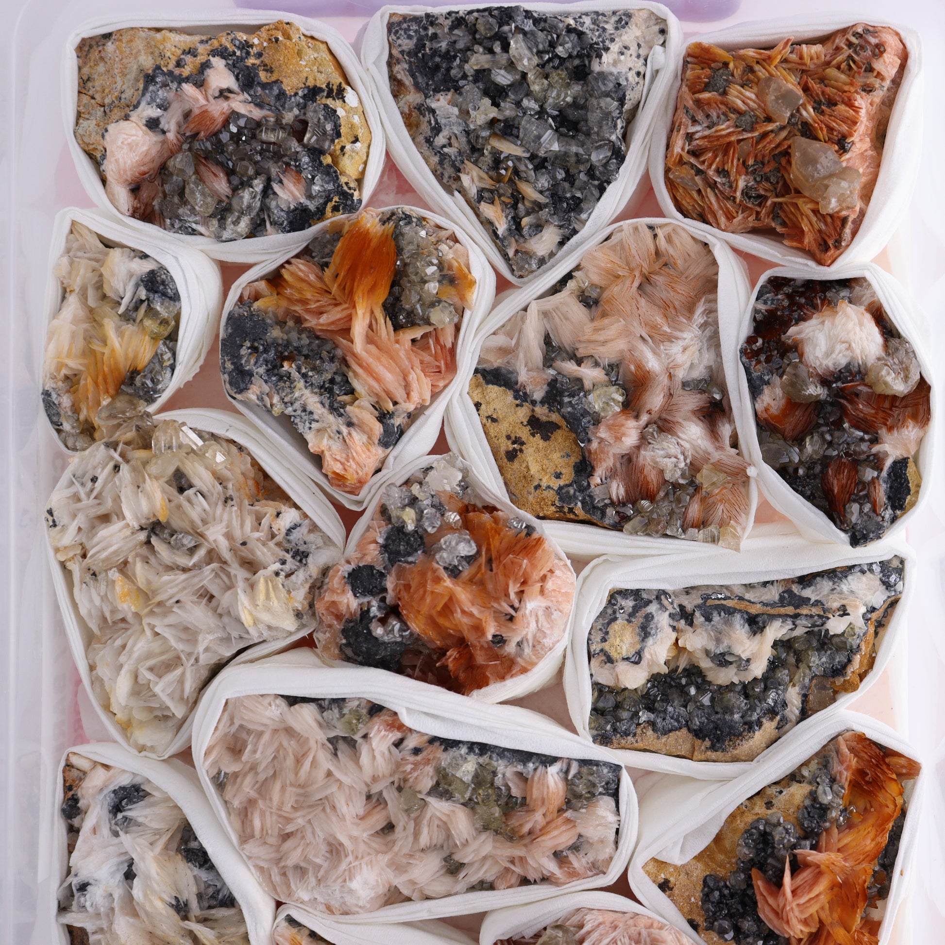 Cerussite Barite from Morocco Flat - Expert Wholesale and Supplier of Wholesale Crystals & Bulk Gemstones, ["Cerussite Barite","Flats","Morocco"]