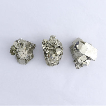 Pyrite Clusters Set of 7