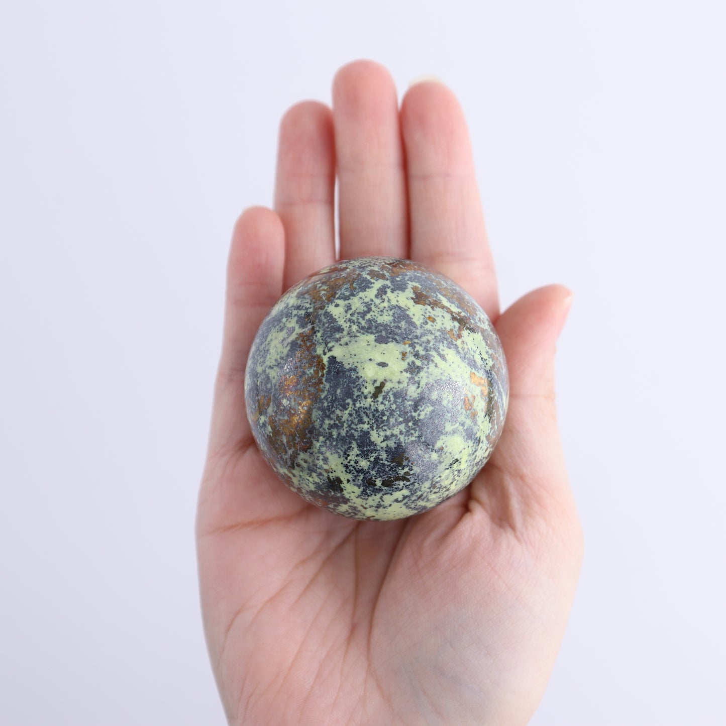 Serpentine Spheres Set of 19 - Expert Wholesale and Supplier of Wholesale Crystals & Bulk Gemstones, ["Peru","serpentine","Spheres"]