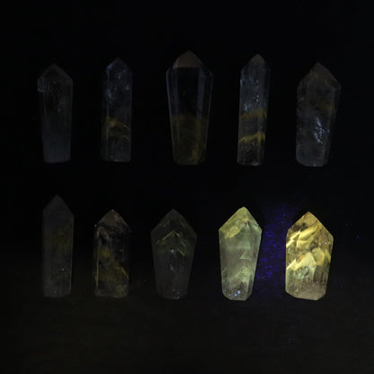 Powellite Amethyst UV Reactive Towers Set of 10