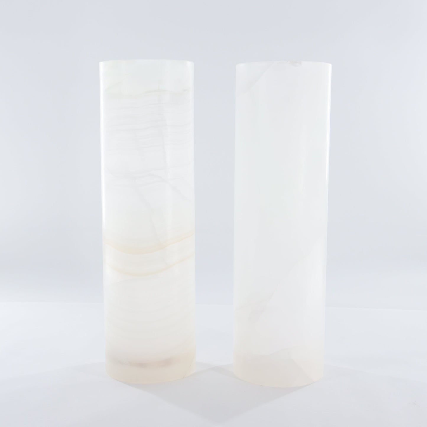 One Wide White Smooth Onyx Lamp Blind - Expert Wholesale and Supplier of Wholesale Crystals & Bulk Gemstones, ["Lamps","Mexico","onyx"]