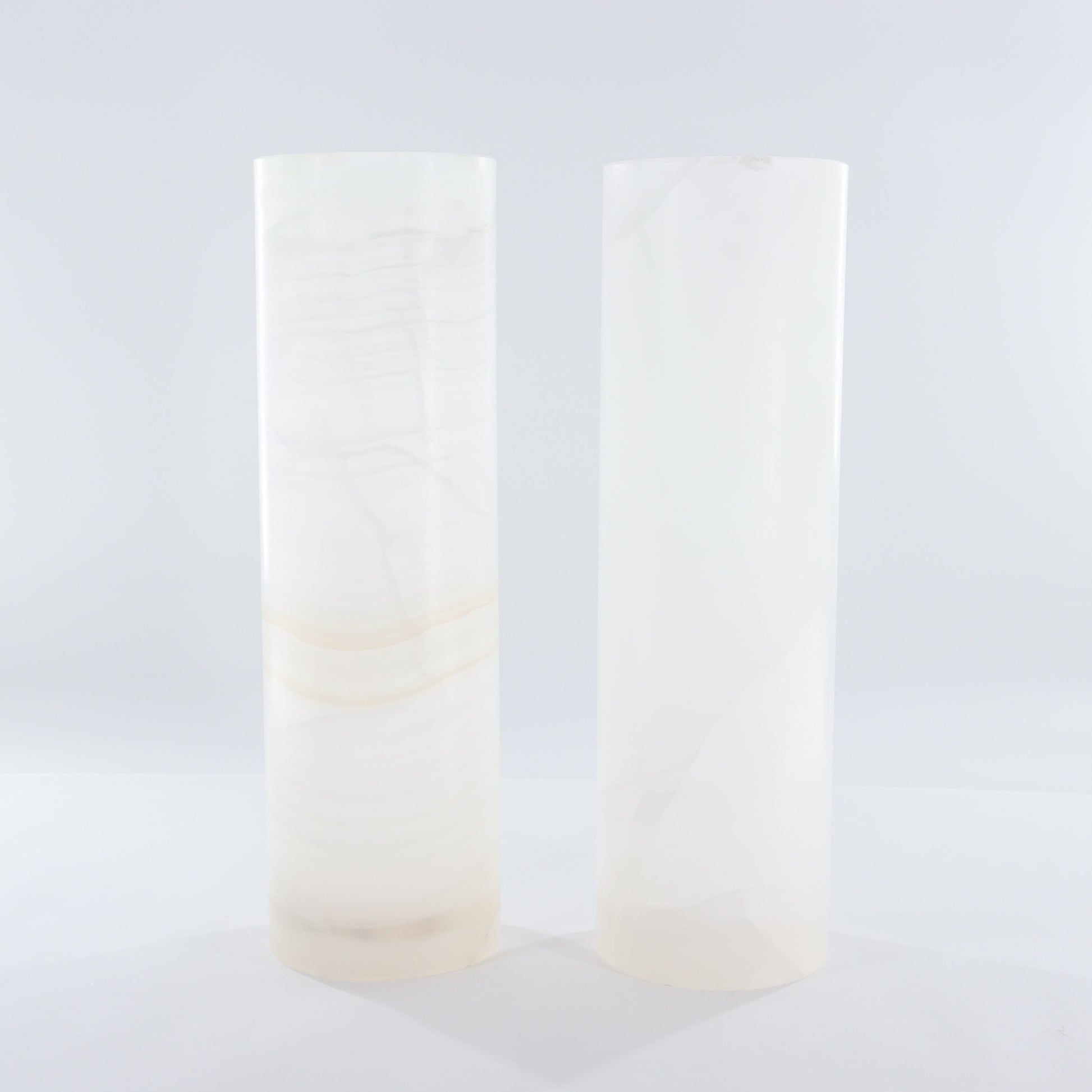 One Wide White Smooth Onyx Lamp Blind - Expert Wholesale and Supplier of Wholesale Crystals & Bulk Gemstones, ["Lamps","Mexico","onyx"]