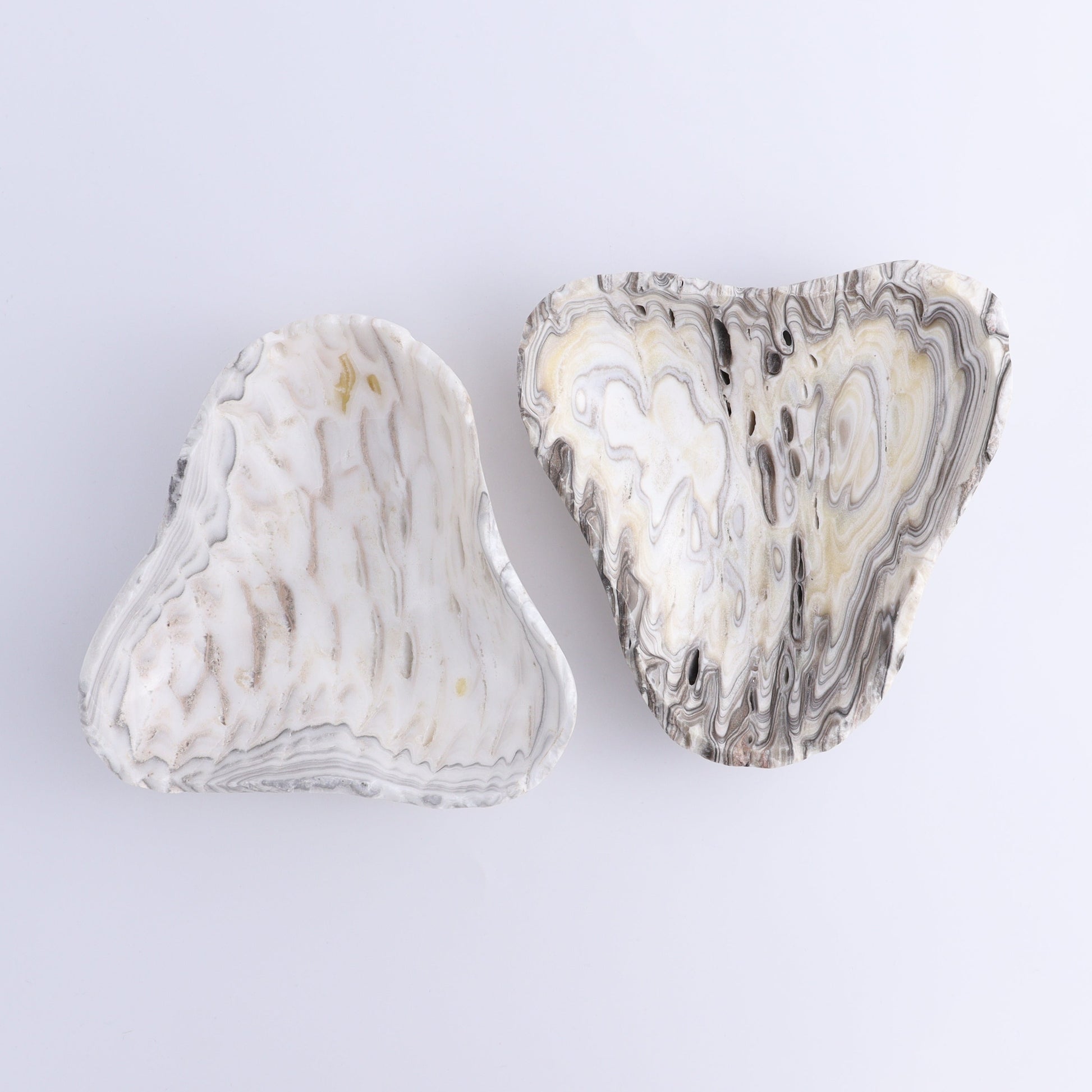 One Mexican Onyx/Calcite White Zebra Triangular Bowl - Expert Wholesale and Supplier of Wholesale Crystals & Bulk Gemstones, ["bowl","Bowls","Calcite","Catalog Onyx","Decorative Dish","Mexico","onyx"]