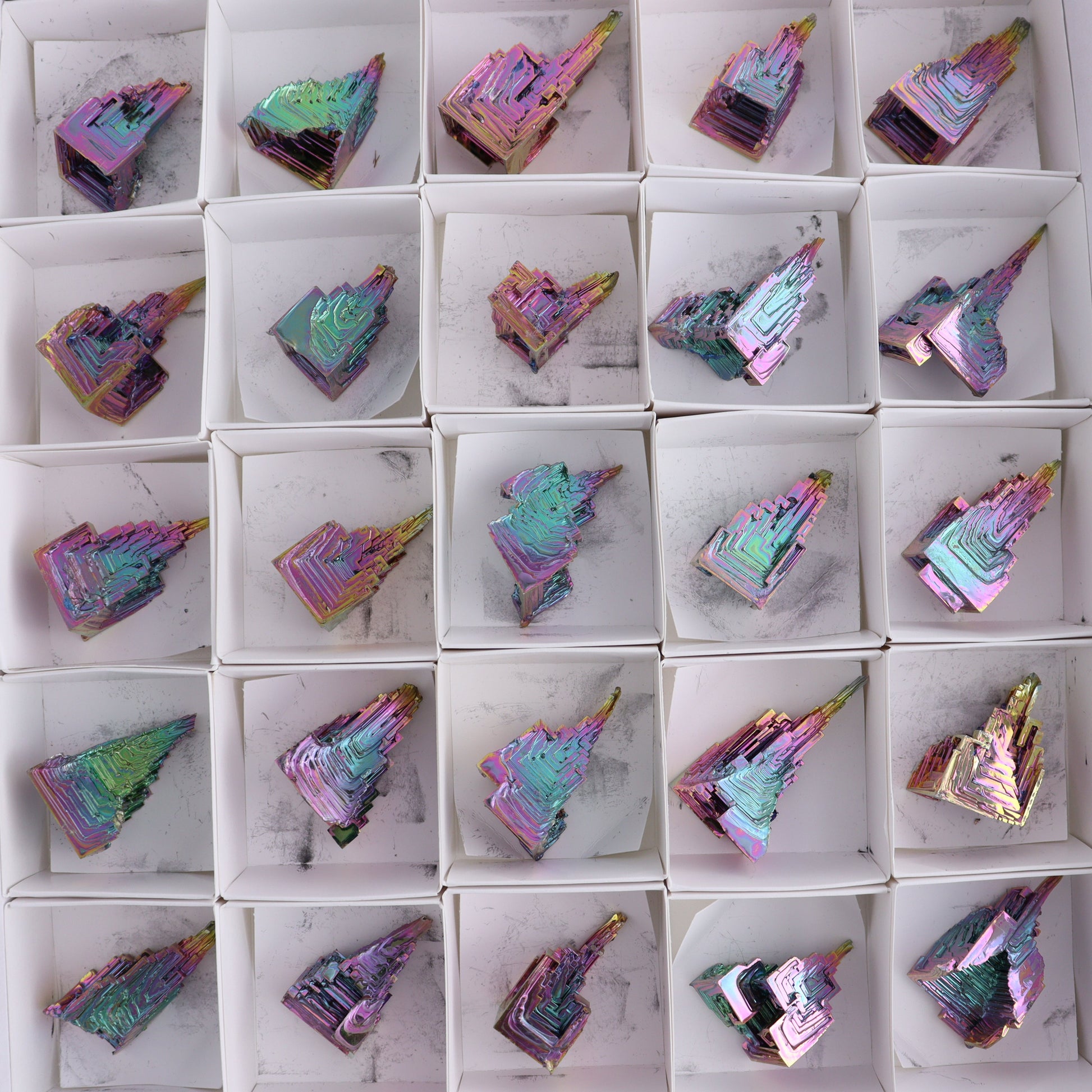 Bismuth Set of 35 - Expert Wholesale and Supplier of Wholesale Crystals & Bulk Gemstones, ["Bismuth"]
