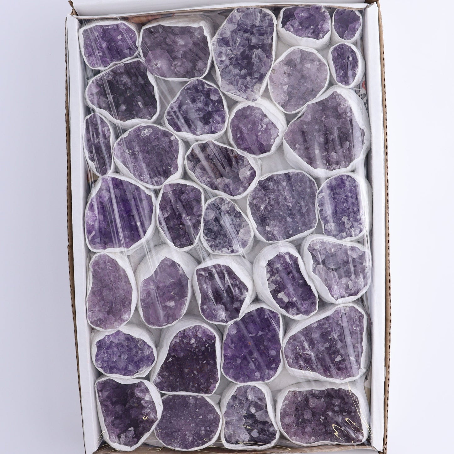 One Uruguay Amethyst Clusters Flat - Expert Wholesale and Supplier of Wholesale Crystals & Bulk Gemstones, ["Amethyst","flat","Flats","Uruguay"]