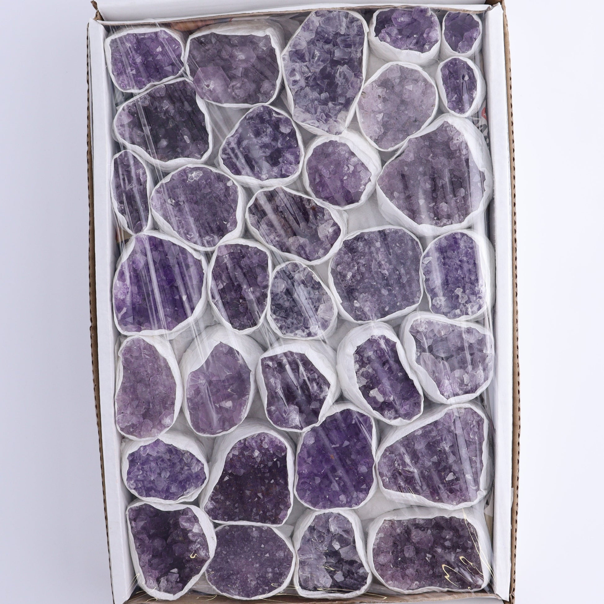 One Uruguay Amethyst Clusters Flat - Expert Wholesale and Supplier of Wholesale Crystals & Bulk Gemstones, ["Amethyst","flat","Flats","Uruguay"]