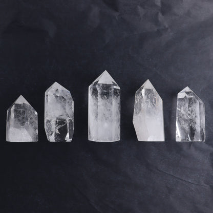 Madagascar Clear Quartz Towers Set of 5 - Expert Wholesale and Supplier of Wholesale Crystals & Bulk Gemstones, ["Madagascar","Quartz","Towers"]