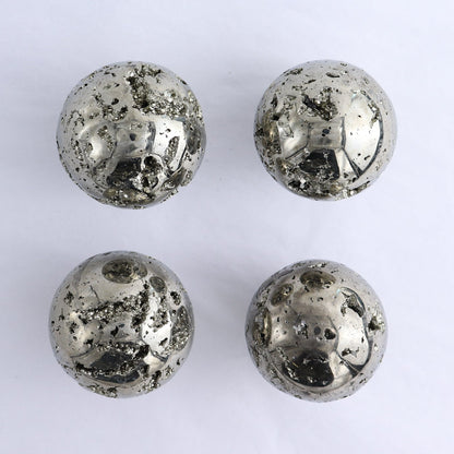 Pyrite Spheres Set of 4