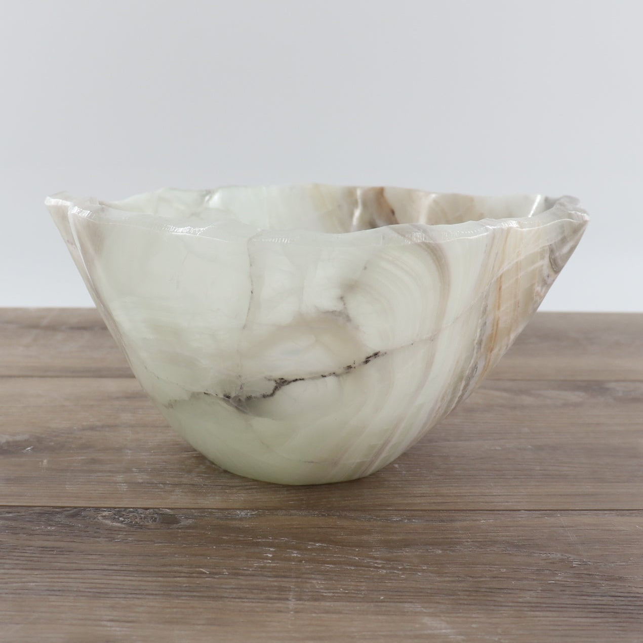 Mexican Onyx/Calcite Bowl 12"