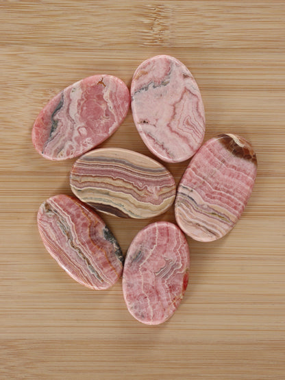 Rhodochrosite Flat Stones Set of 6 - Expert Wholesale and Supplier of Wholesale Crystals & Bulk Gemstones, []