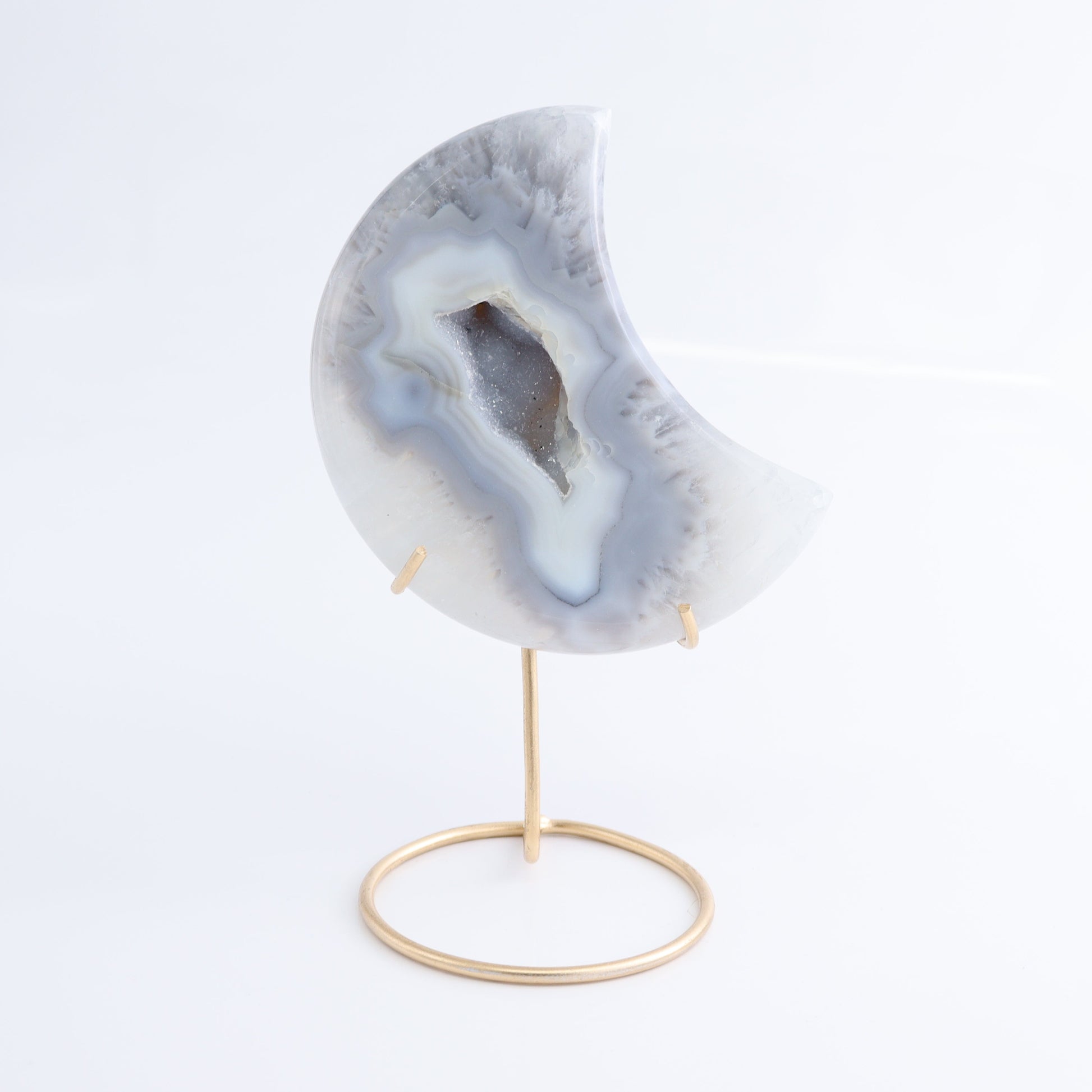 Agate Moons with Stand Set of 5 - Expert Wholesale and Supplier of Wholesale Crystals & Bulk Gemstones, ["Agate","Brazil","moons"]