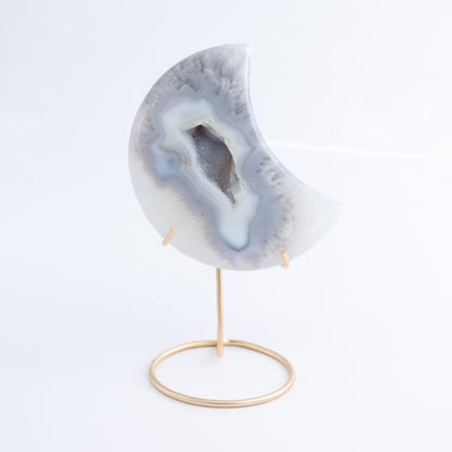 Agate Moons with Stand Set of 5 - Expert Wholesale and Supplier of Wholesale Crystals & Bulk Gemstones, ["Agate","Brazil","moons"]
