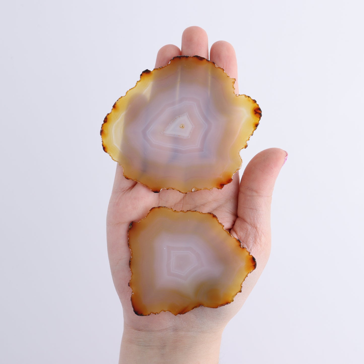 Iris Agate Slices Set of 6 - Expert Wholesale and Supplier of Wholesale Crystals & Bulk Gemstones, ["Agate","Iris Agate","Slices and Slabs"]