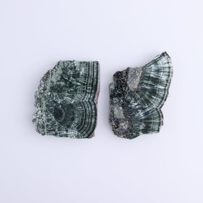 Seraphinite Slices Set of 6 - Expert Wholesale and Supplier of Wholesale Crystals & Bulk Gemstones, ["Russia","Seraphinite","Slices and Slabs"]