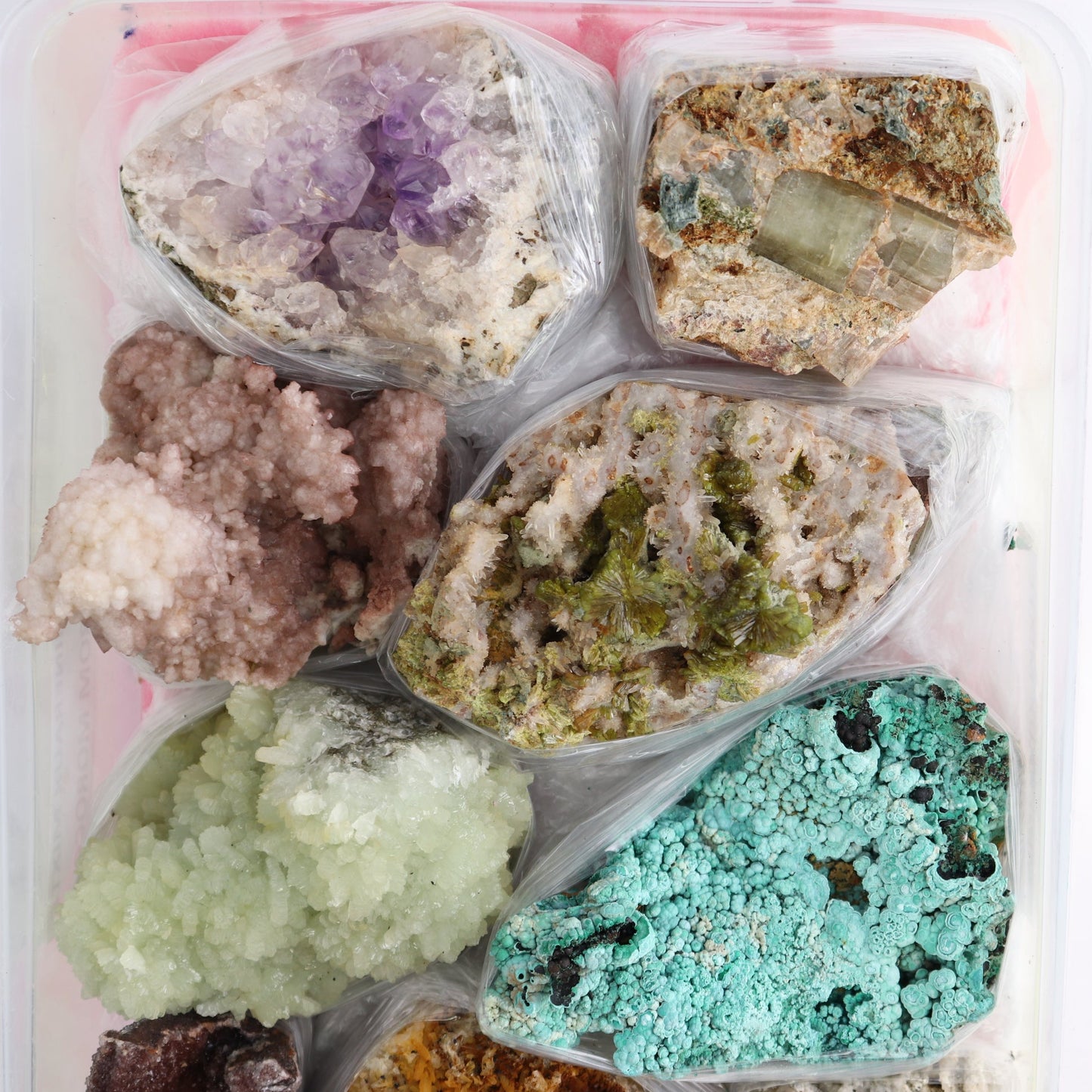 Mixed Minerals Flat from Morocco