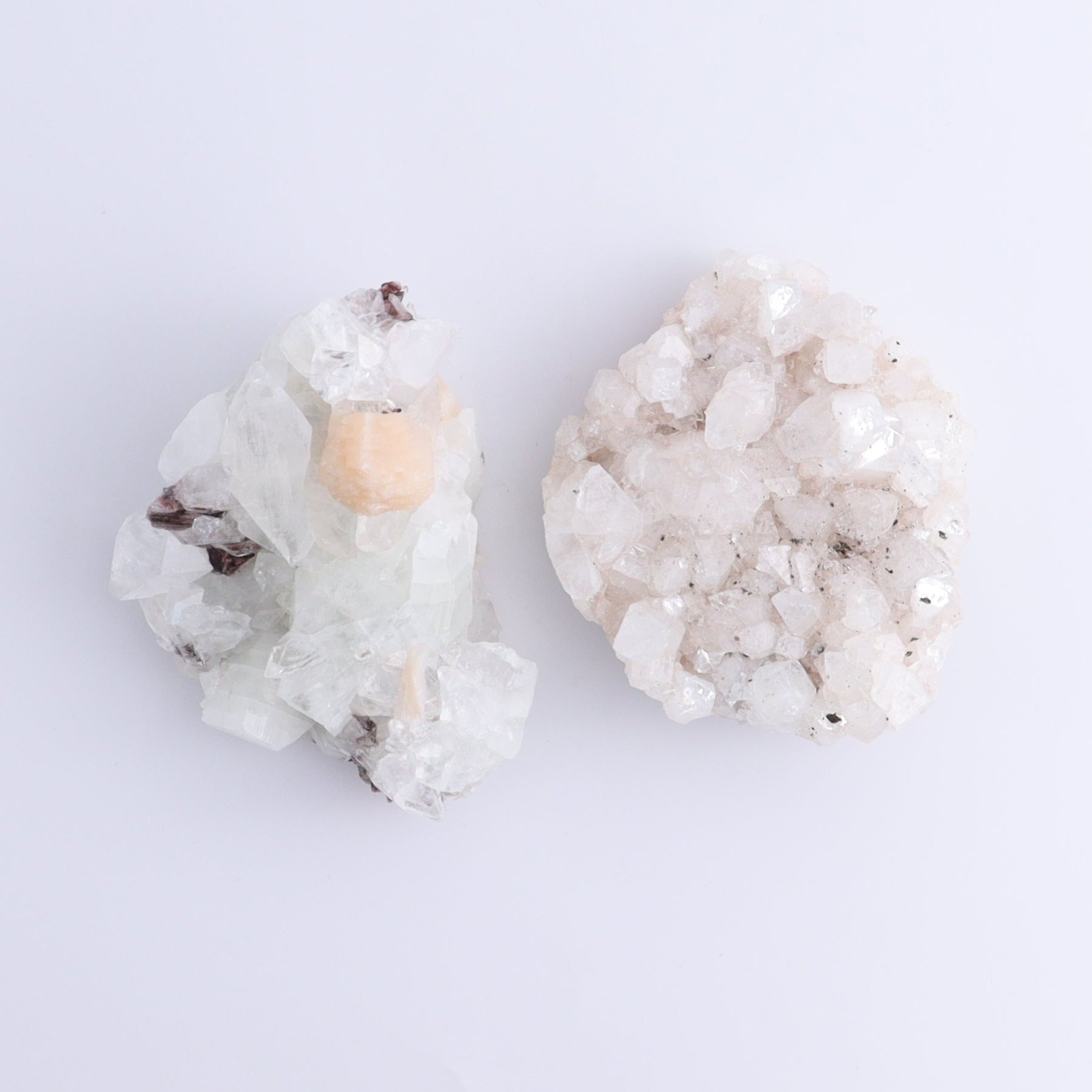 Apophyllite Clusters Set of 6 - Expert Wholesale and Supplier of Wholesale Crystals & Bulk Gemstones, ["Apophyllite","Clusters","Flats"]