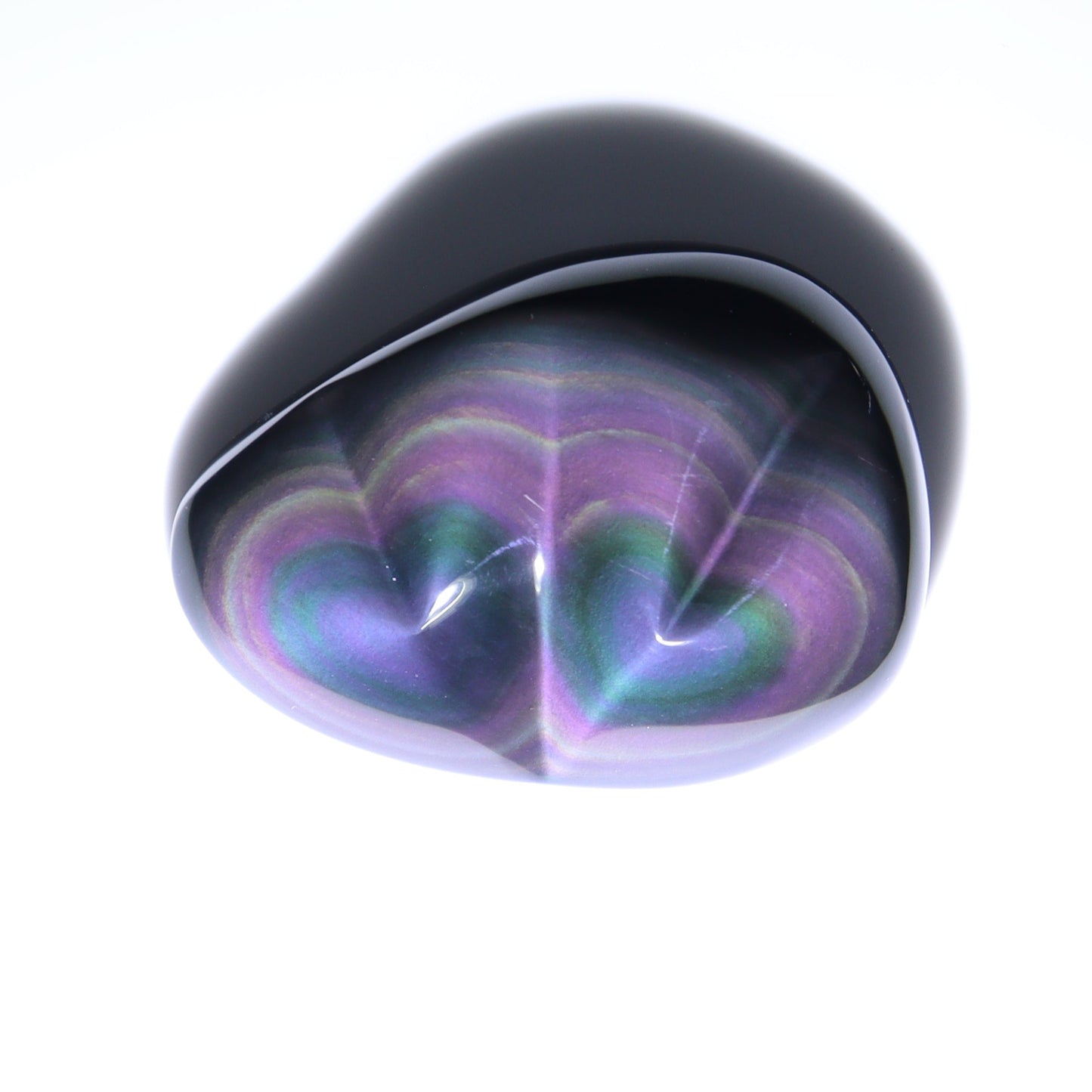 Rainbow Obsidian Heart Pairs Set of 8 - Expert Wholesale and Supplier of Wholesale Crystals & Bulk Gemstones, ["Hearts","Mexico","Rainbow Obsidian"]