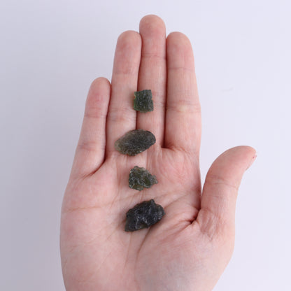 Moldavite Pieces Set of 6 - Expert Wholesale and Supplier of Wholesale Crystals & Bulk Gemstones, ["Czech Republic","Moldavite","Pieces"]