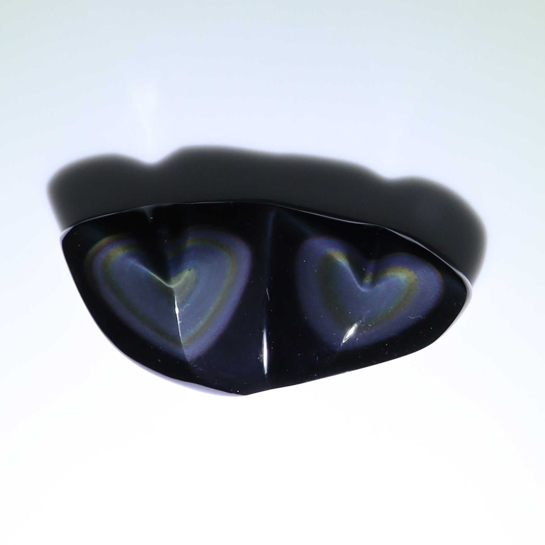 Rainbow Obsidian Heart Set of 4 - Expert Wholesale and Supplier of Wholesale Crystals & Bulk Gemstones, ["Hearts","Mexico","Obsidian","Rainbow Obsidian"]