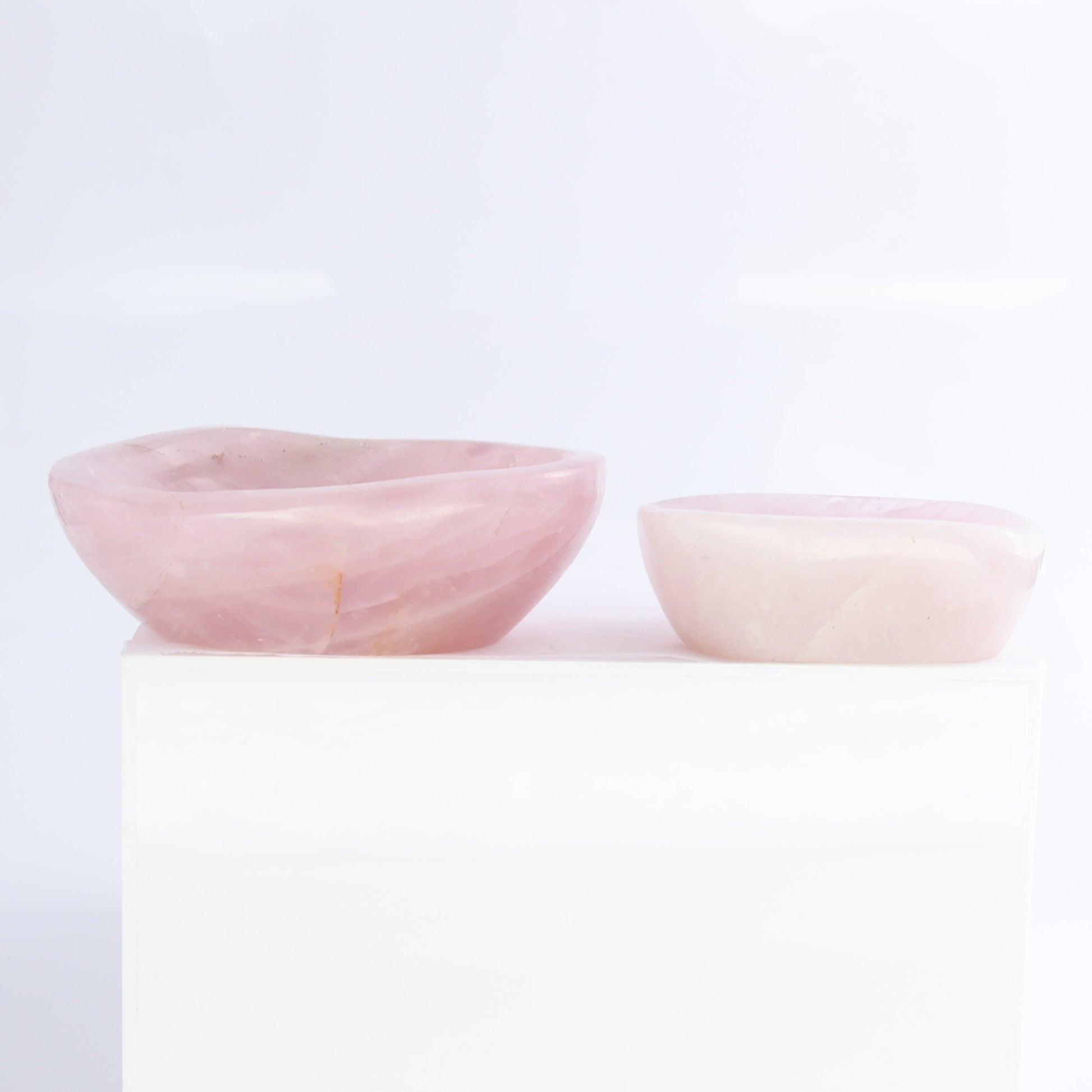 Rose Quartz Bowls Set of 8 - Expert Wholesale and Supplier of Wholesale Crystals & Bulk Gemstones, ["Bowls","Rose Quartz"]