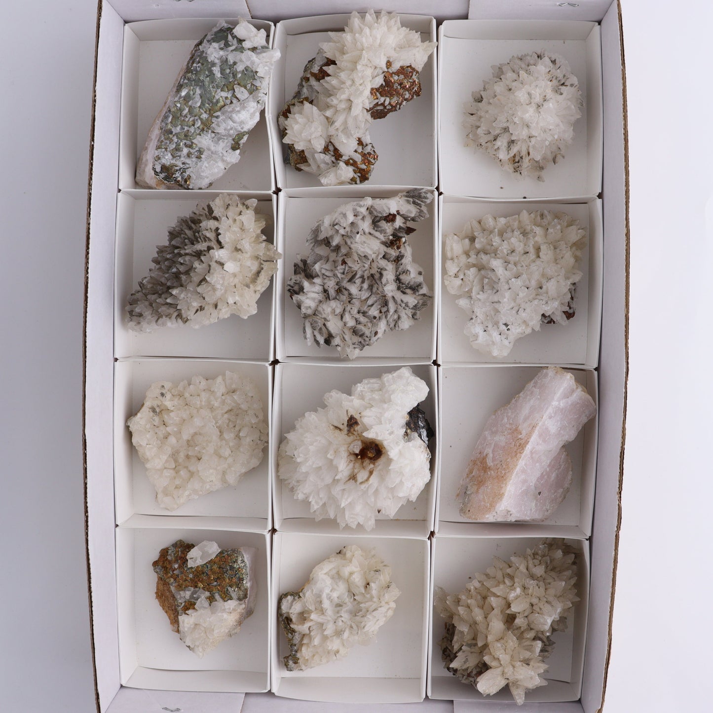 UV Reactive Calcite Flat Set of 12 - Expert Wholesale and Supplier of Wholesale Crystals & Bulk Gemstones, ["Calcite","Freeform","Freeforms","Mexico"]