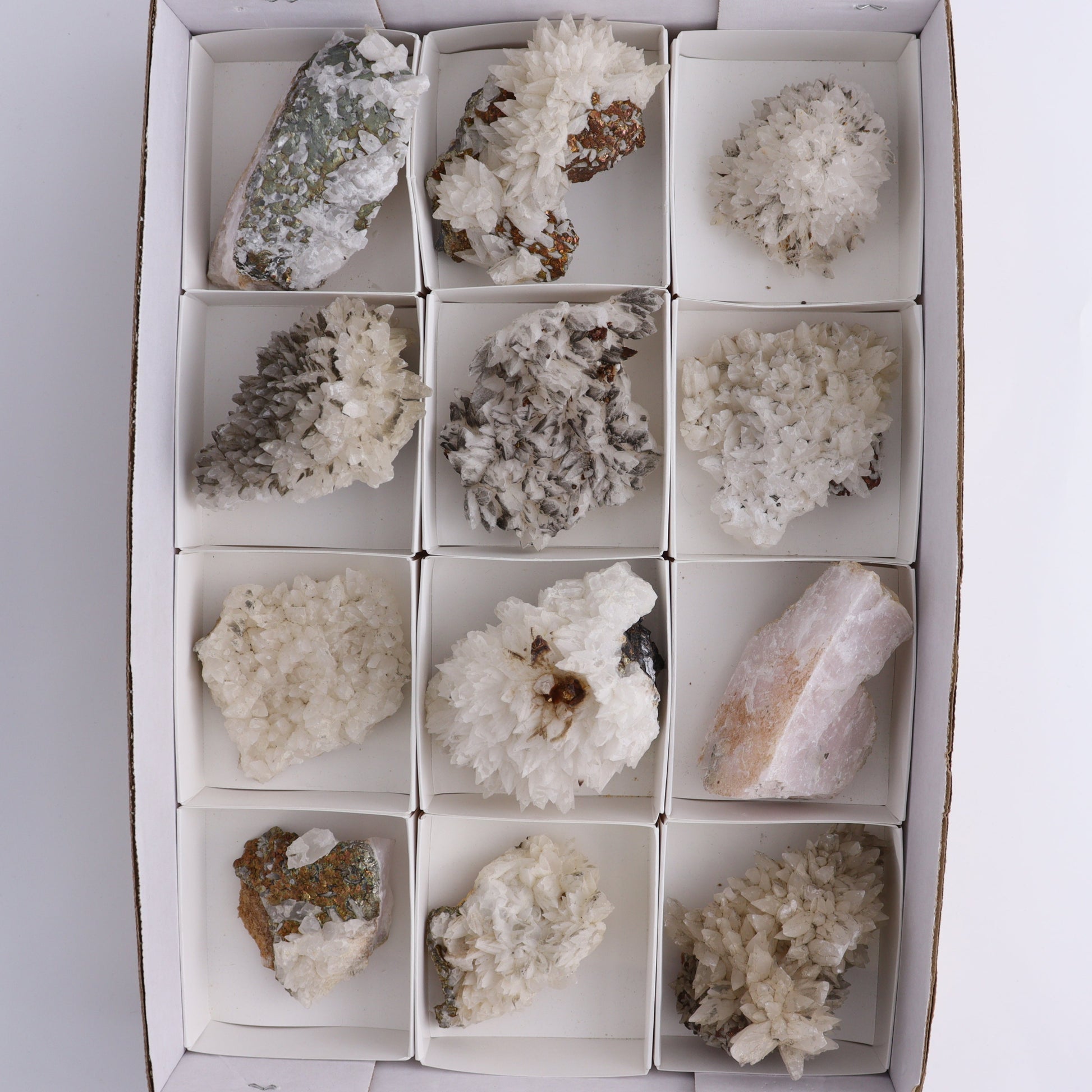 UV Reactive Calcite Flat Set of 12 - Expert Wholesale and Supplier of Wholesale Crystals & Bulk Gemstones, ["Calcite","Freeform","Freeforms","Mexico"]