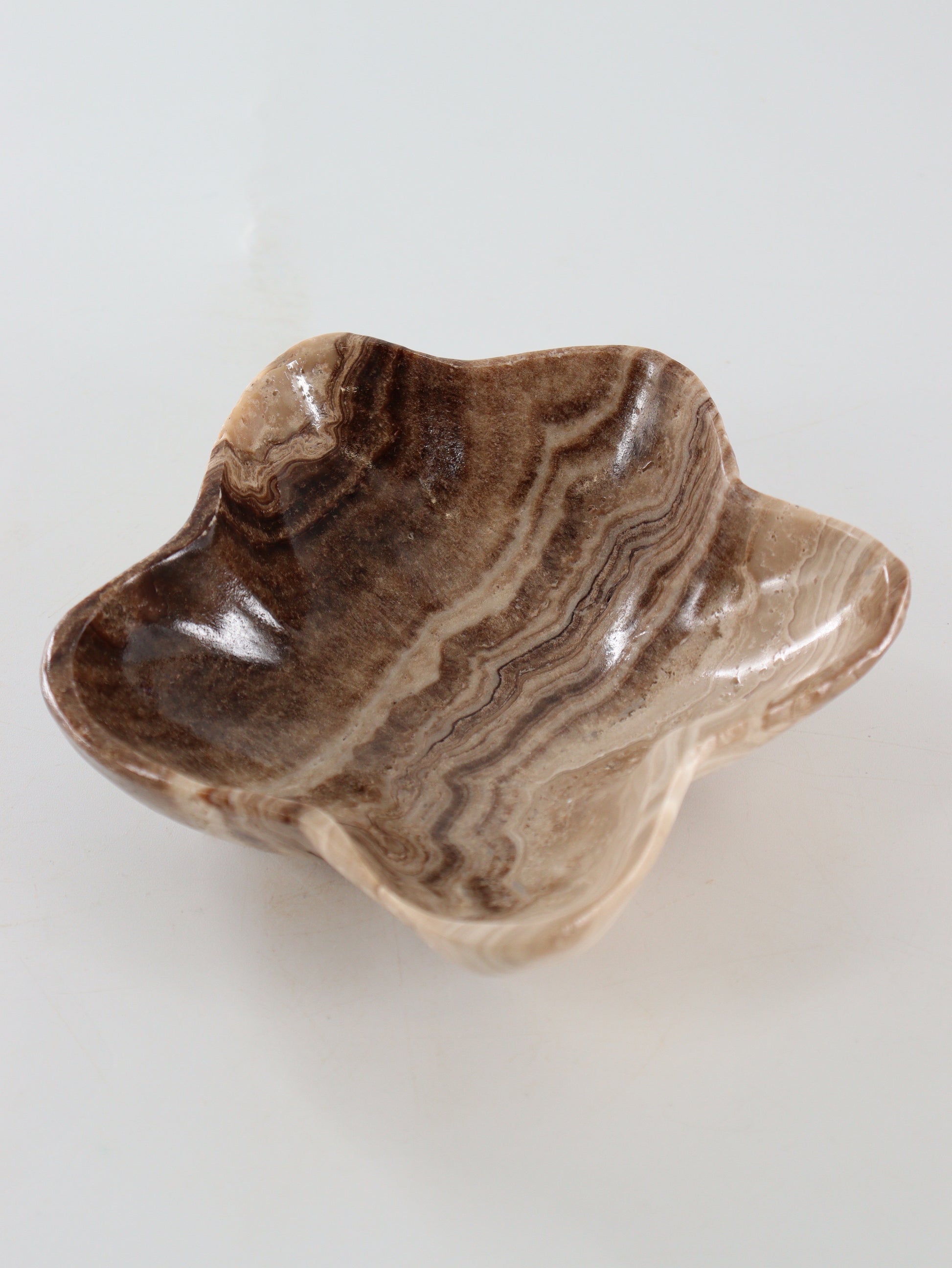 Chocolate Onyx Flower Bowls Set of 4 - Expert Wholesale and Supplier of Wholesale Crystals & Bulk Gemstones, ["Bowls","Catalog Onyx","Mexico","onyx"]