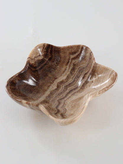 Chocolate Onyx Flower Bowls Set of 4 - Expert Wholesale and Supplier of Wholesale Crystals & Bulk Gemstones, ["Bowls","Catalog Onyx","Mexico","onyx"]