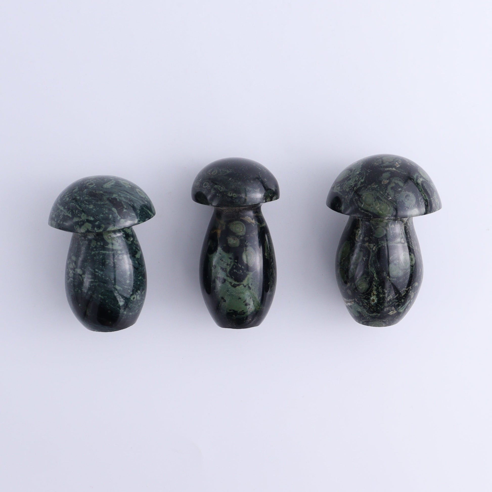 Kambaba Jasper Mushrooms Set of 7 - Expert Wholesale and Supplier of Wholesale Crystals & Bulk Gemstones, ["Kambaba Jasper","Madagascar","Mushrooms"]