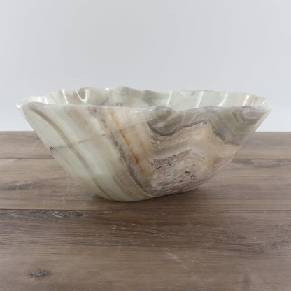 Mexican Onyx/Calcite Bowl 12"