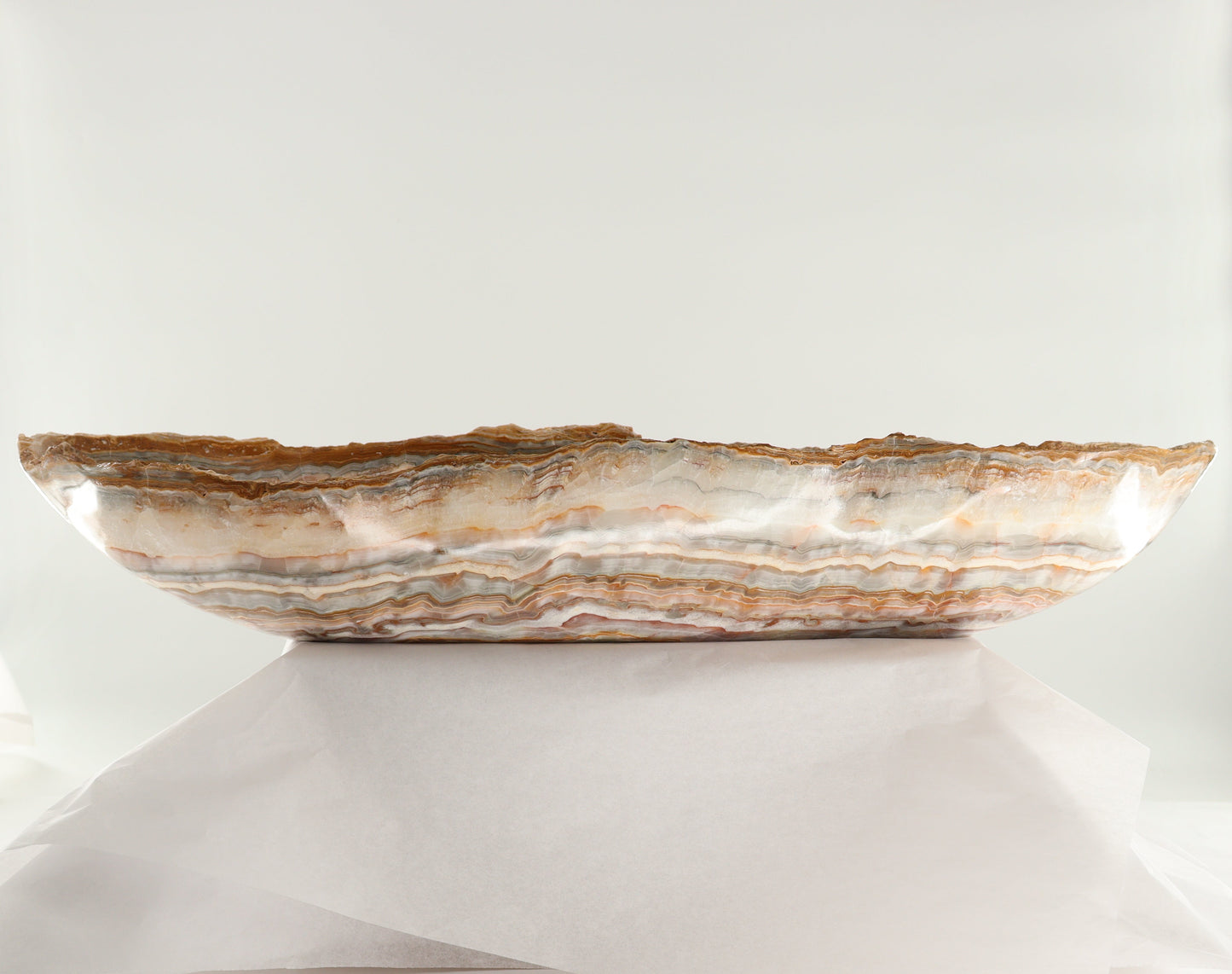 Onyx Canoe Bowl - Expert Wholesale and Supplier of Wholesale Crystals & Bulk Gemstones, ["Bowls","canoe","Mexico","onyx"]